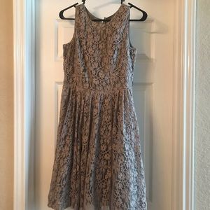 Grey lace dress